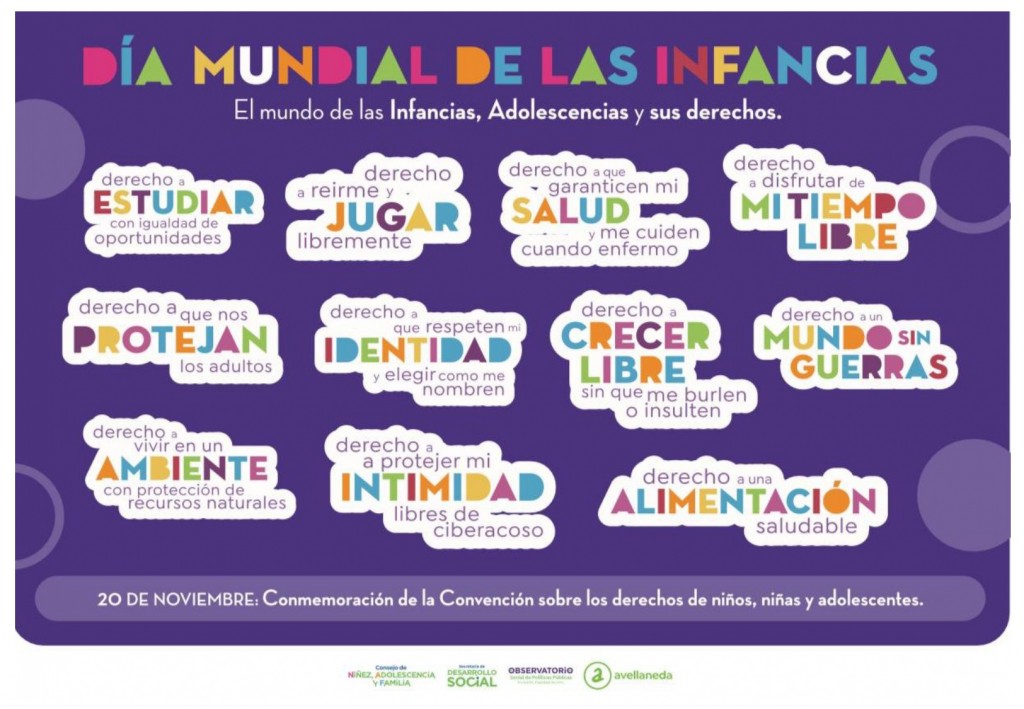 Avellaneda: Día mundial de las infancias