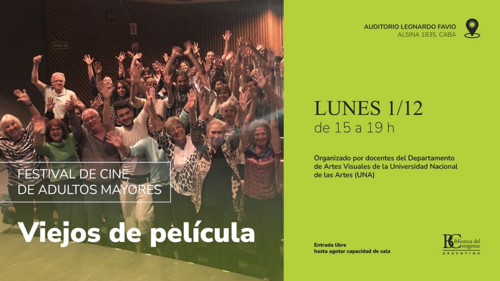 “Viejos de película” un festival de cine para adultos mayores  en la Biblioteca del Congreso
