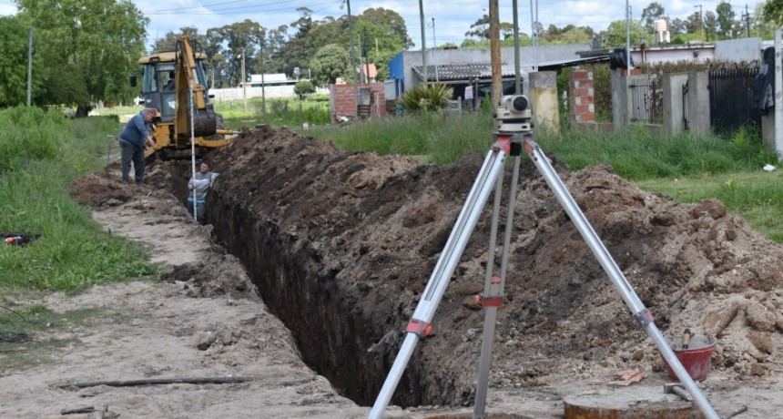 Avanza la extensión de las redes de agua y cloacas en Miramar