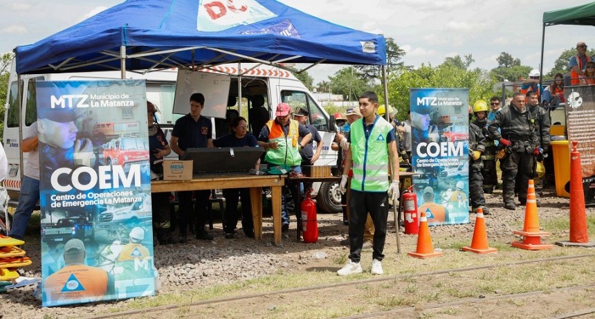 La Matanza refuerza su preparación ante emergencias con simulacros de alta complejidad