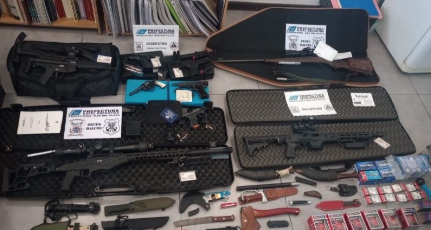 Clausuran una red que facilitaba el ingreso ilegal al país: megaoperativo en Mar del Plata terminó con cuatro detenidos y un arsenal secuestrado