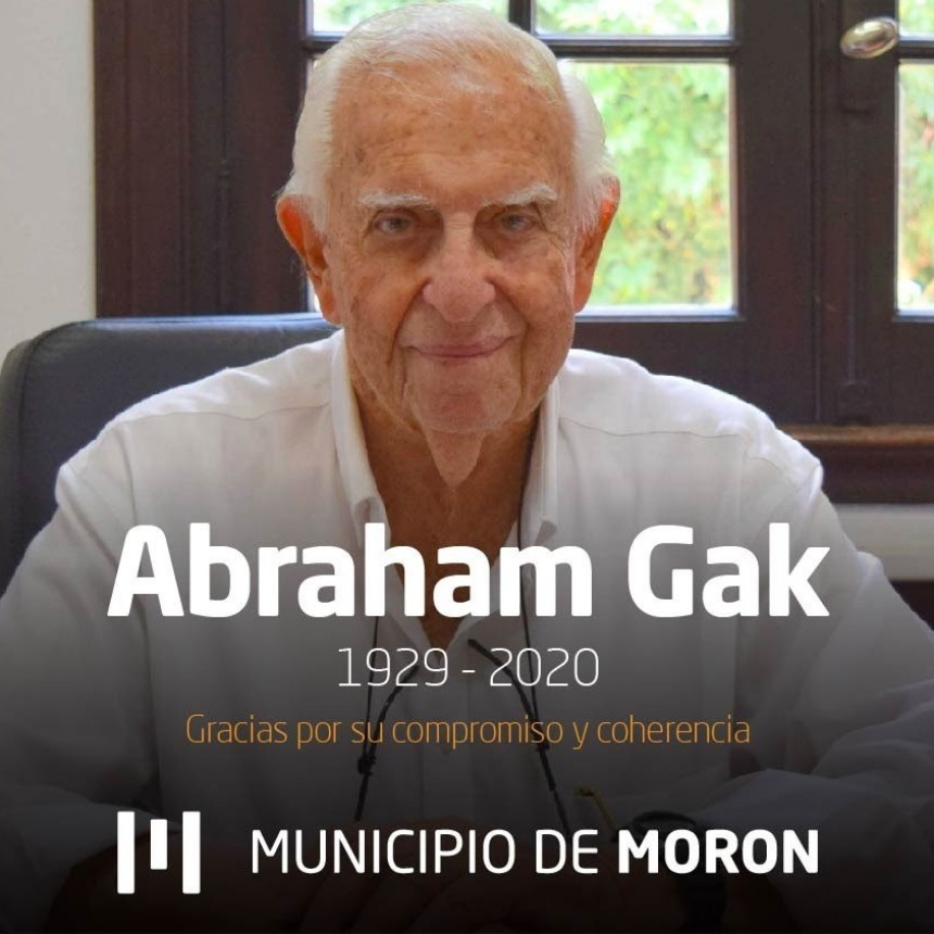 Fallece Abraham Gak, Defensor del Pueblo de la comuna
