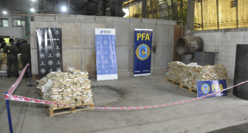 El Ministerio de Seguridad incineró más de mil kilogramos de drogas ilegales