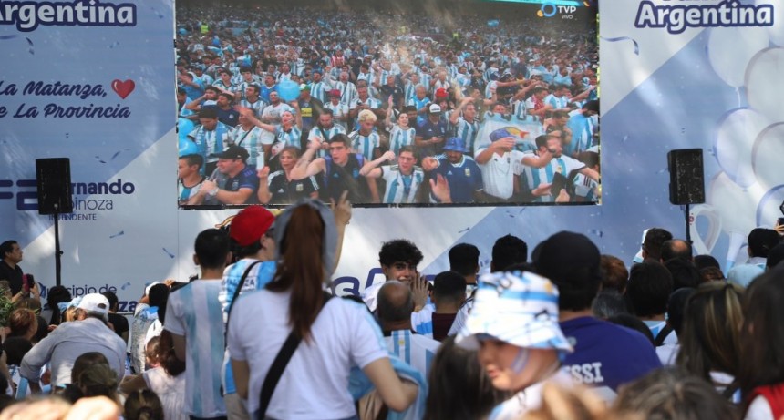 La final del mundial que jugará Argentina podrá verse en pantalla gigante en La Matanza