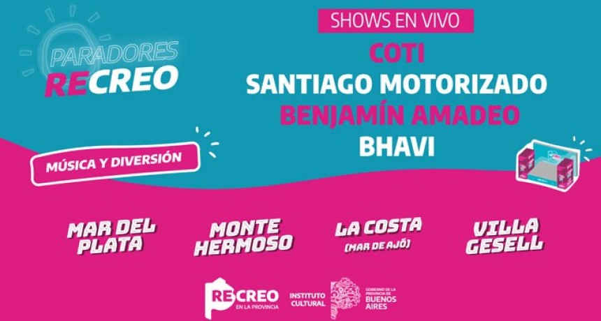 Con Coti y Santiago Motorizado se abre la grilla musical en los paradores ReCreo