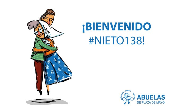 Las Abuelas de Plaza de Mayo anunciaron la restitución del nieto 138