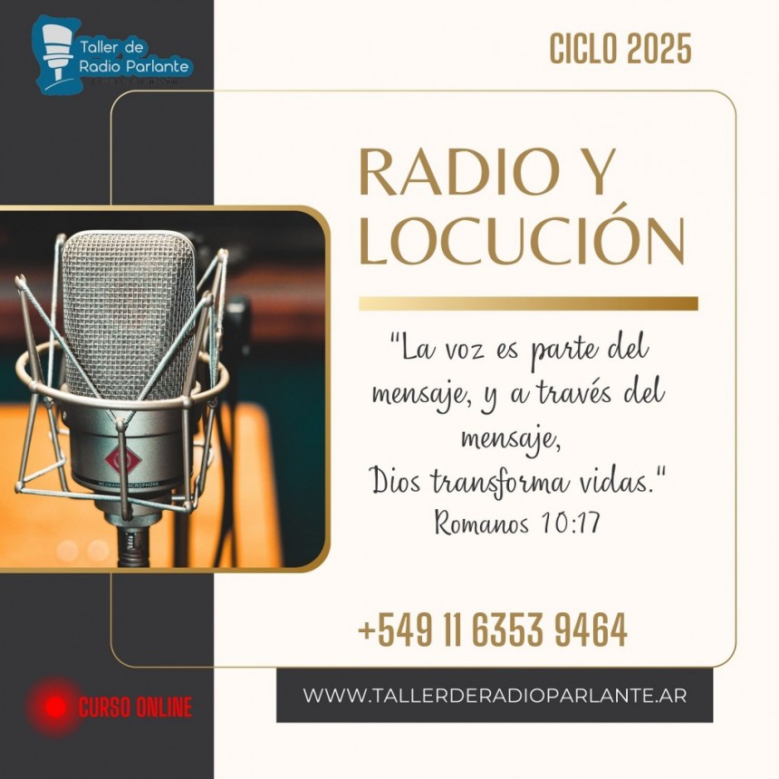 Curso de locución para comunicadores cristianos