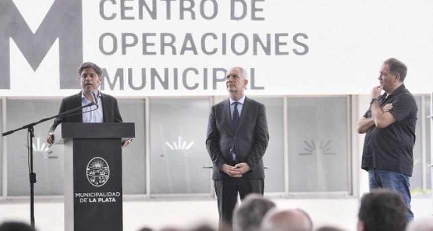 Kicillof inauguró el Centro de Operaciones y Monitoreo más grande de la Provincia en La Plata