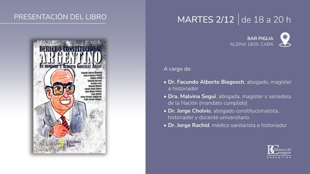 Presentación de cuatro nuevos libros en la Biblioteca del Congreso de la Nación