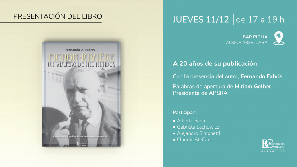 Pichon-Rivière, un viajero de mil mundos  en la Biblioteca del Congreso