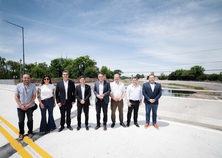 Kicillof inauguró el Puente Gogna en Luján: obra clave contra inundaciones y para conectar la ciudad