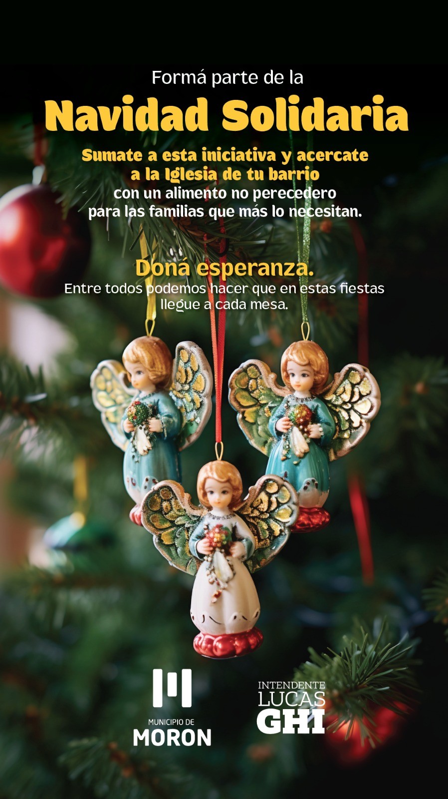 Navidad Solidaria en Morón: convocan a donar alimentos para asistir a familias vulnerables