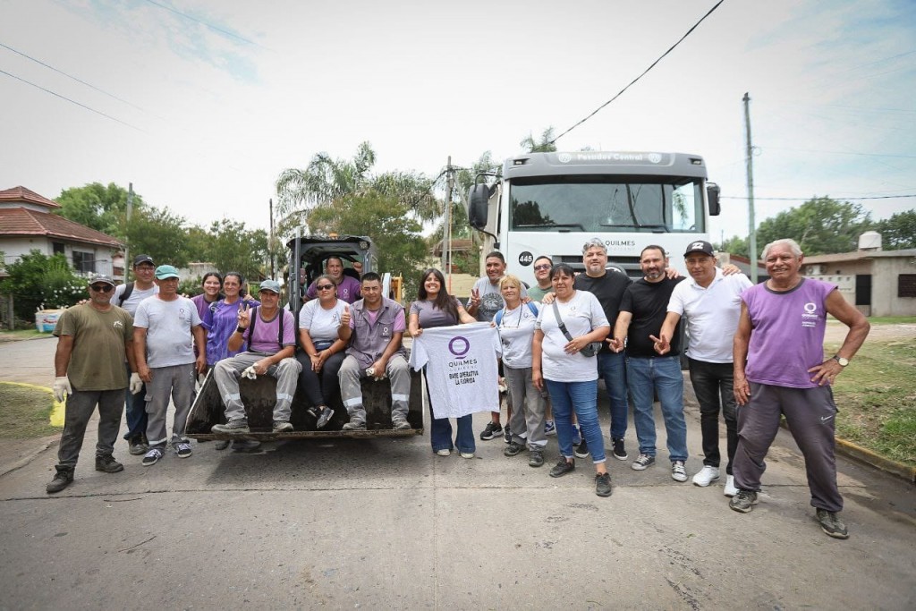 Quilmes refuerza el programa “Quilmes Limpio” con un operativo integral en Villa La Florida