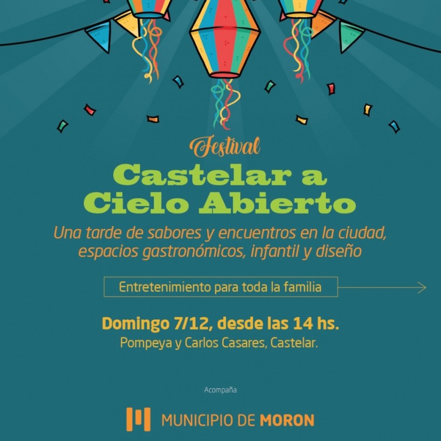 Castelar se prepara para una fiesta total: vuelve “Castelar a Cielo Abierto” con música, gastronomía y shows en vivo