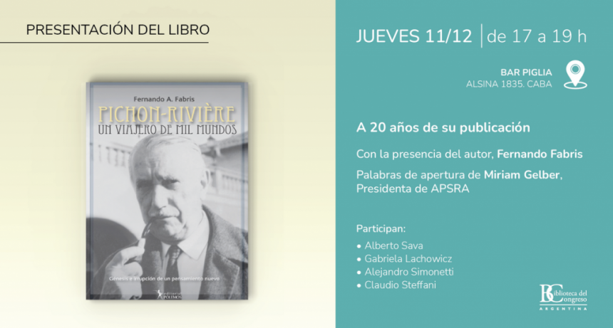 Pichon-Rivière, un viajero de mil mundos  en la Biblioteca del Congreso