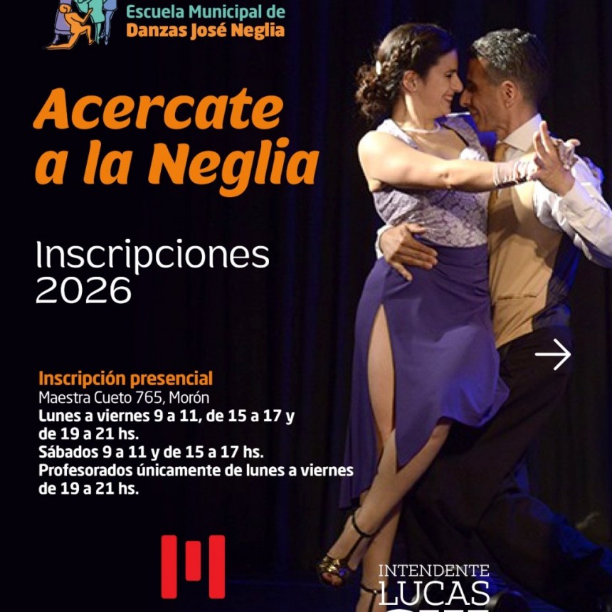 La Escuela Municipal de Danzas José Neglia abrió la inscripción 2026: quiénes pueden anotarse y qué cursos ofrece