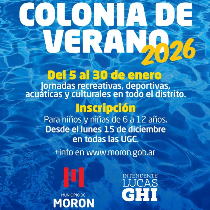 Morón abre la inscripción para las Colonias de Verano 2026 y ofrece propuestas para todas las edades