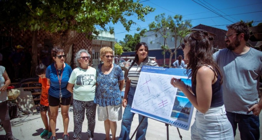 Avanzan obras clave en Solano: pavimento de hormigón y mejoras hidráulicas transforman dos barrios
