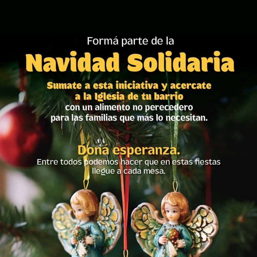 Navidad Solidaria en Morón: convocan a donar alimentos para asistir a familias vulnerables