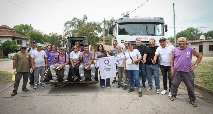 Quilmes refuerza el programa “Quilmes Limpio” con un operativo integral en Villa La Florida